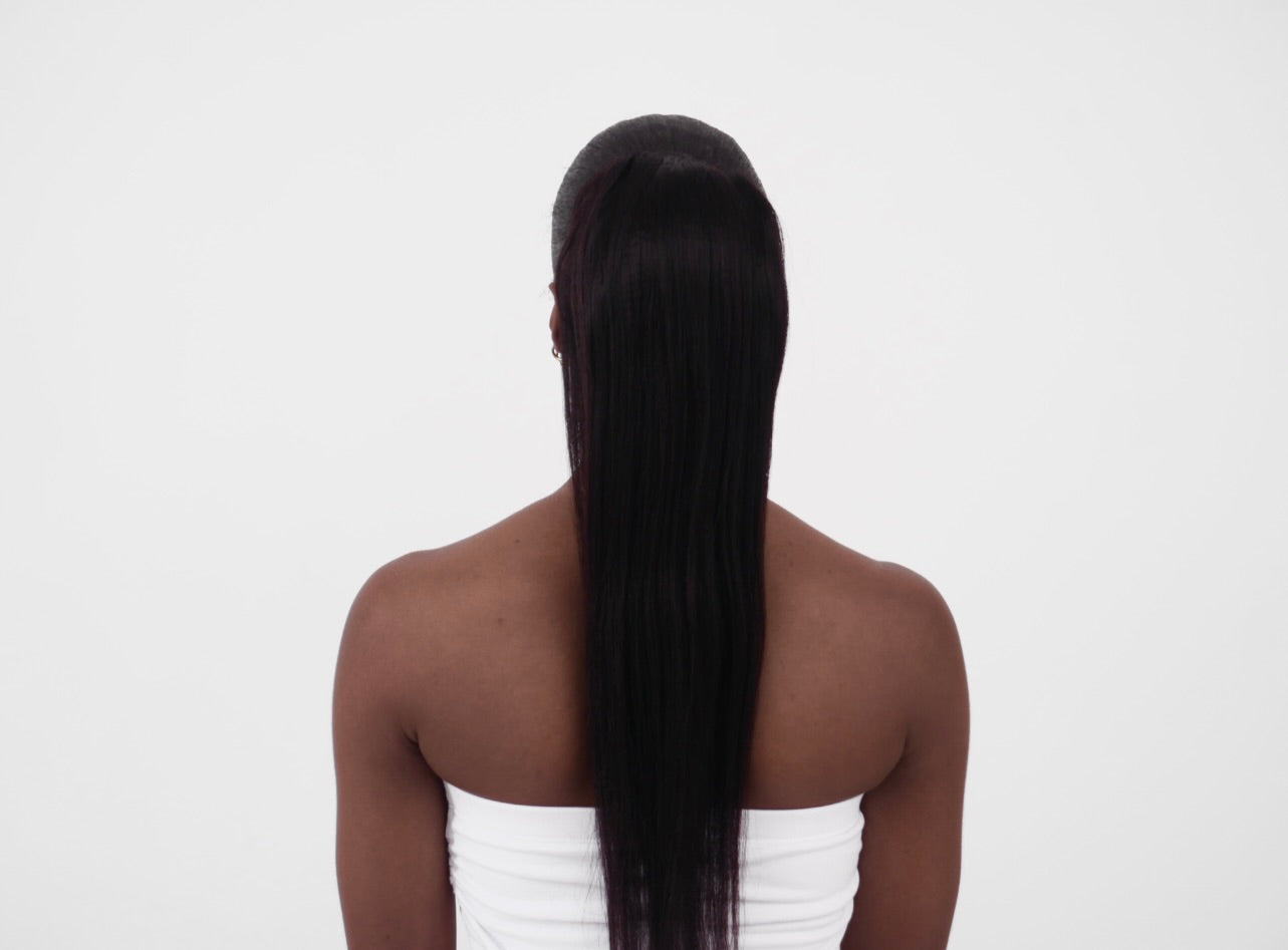Light Yaki Ponytails for Silkpress Queens