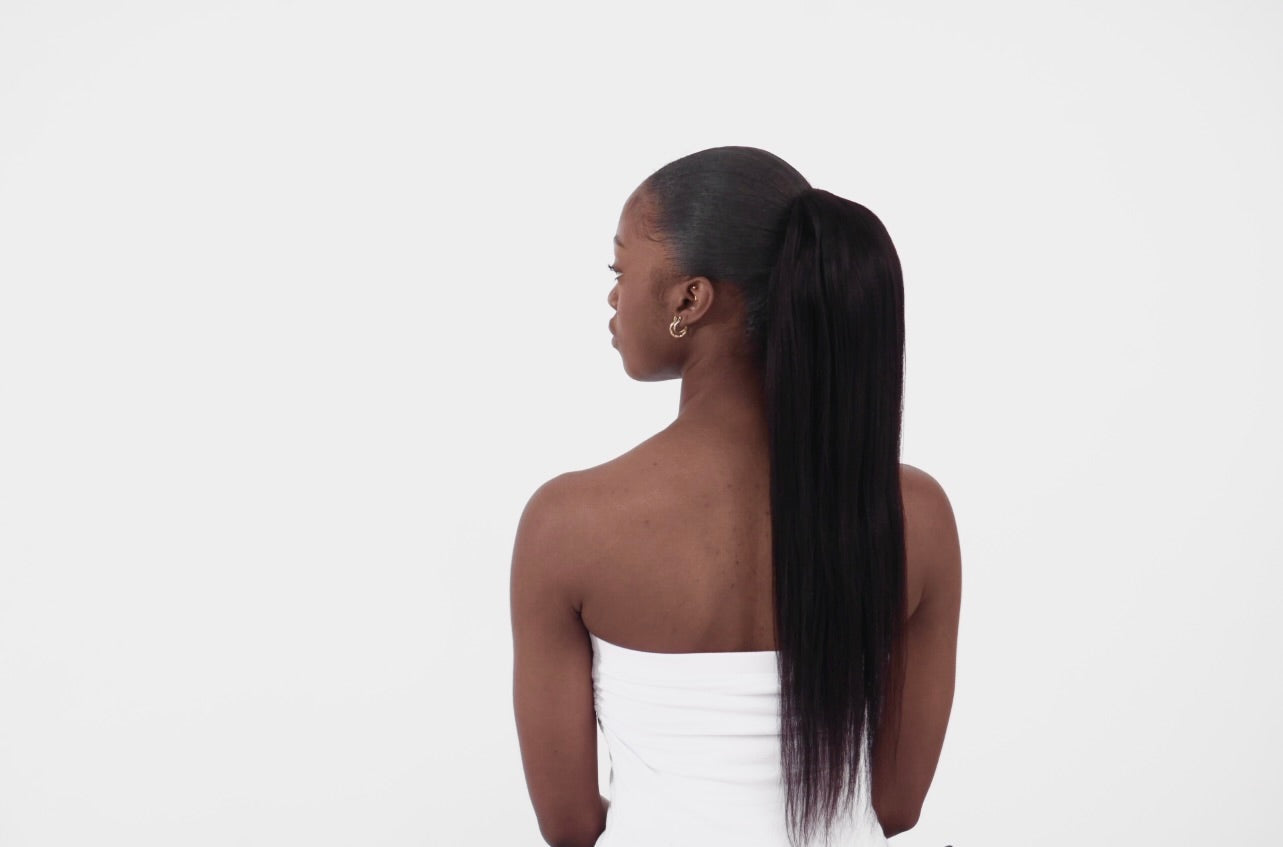 Light Yaki Ponytails for Silkpress Queens