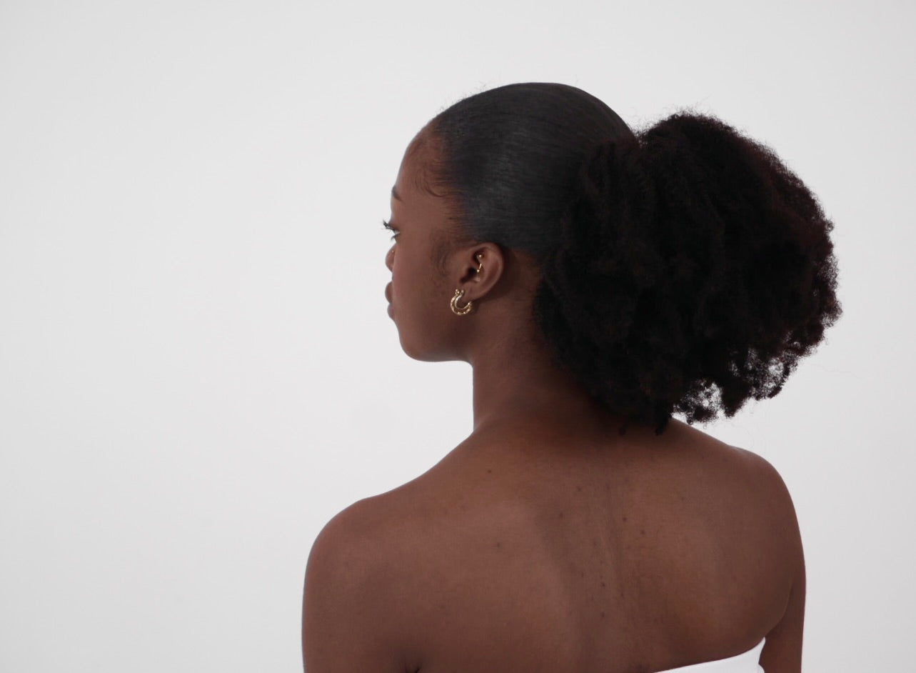 Afro Coils Ponytail for 4C Queens