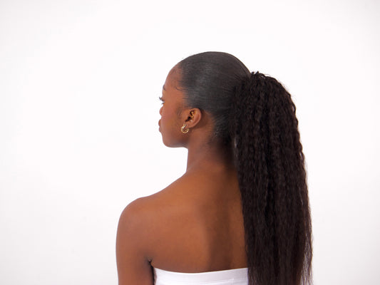 Kinky Straight Ponytail for Blow Out Queens