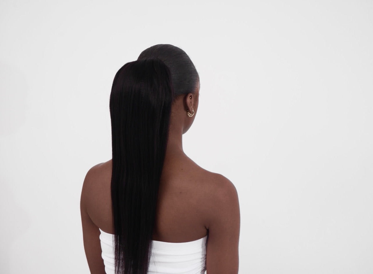 Light Yaki Ponytails for Silkpress Queens