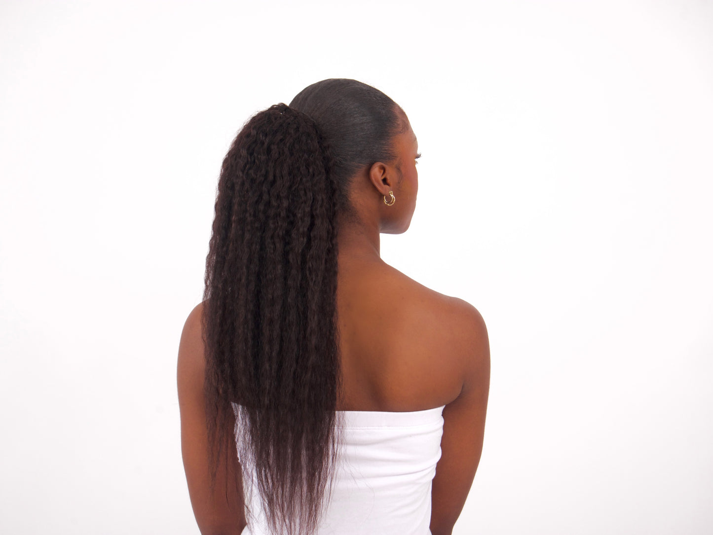 Kinky Straight Ponytail for Blow Out Queens