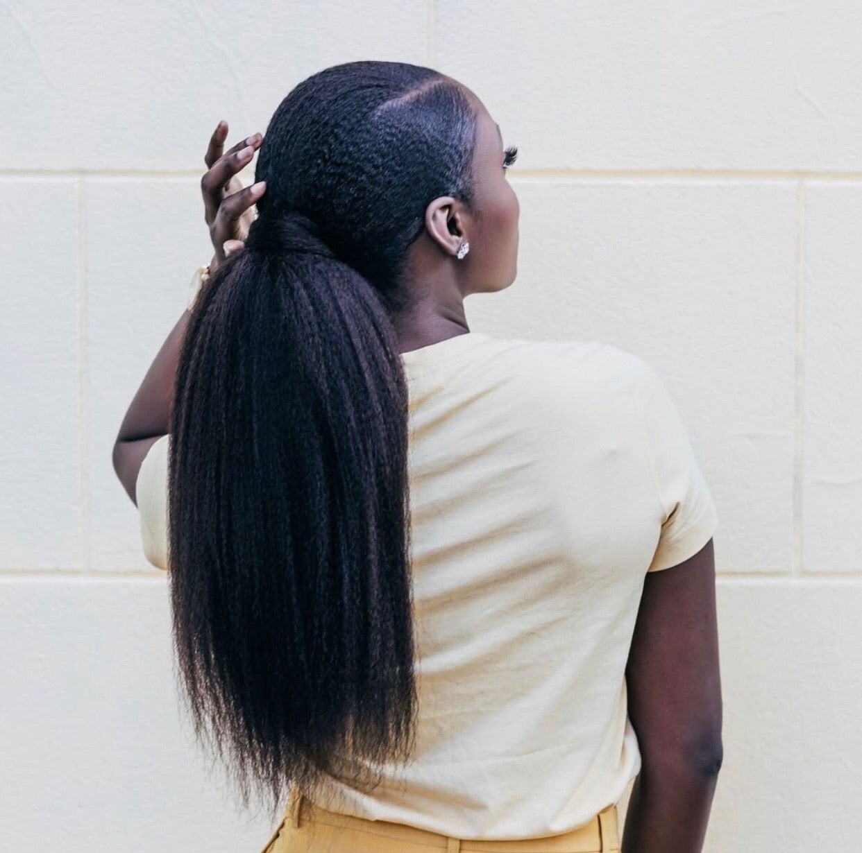 Kinky Straight Ponytail for Blow Out Queens